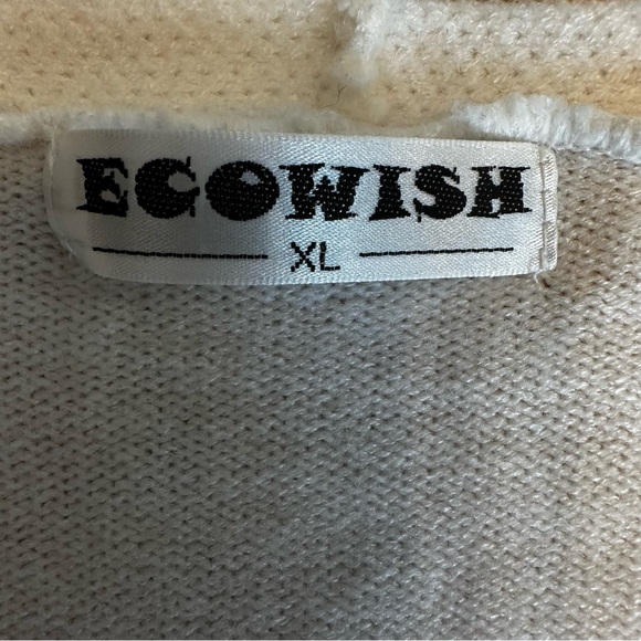 Ecowish Size XL Open Front Colorblock Long‎ Cardigan - Picture 14 of 14